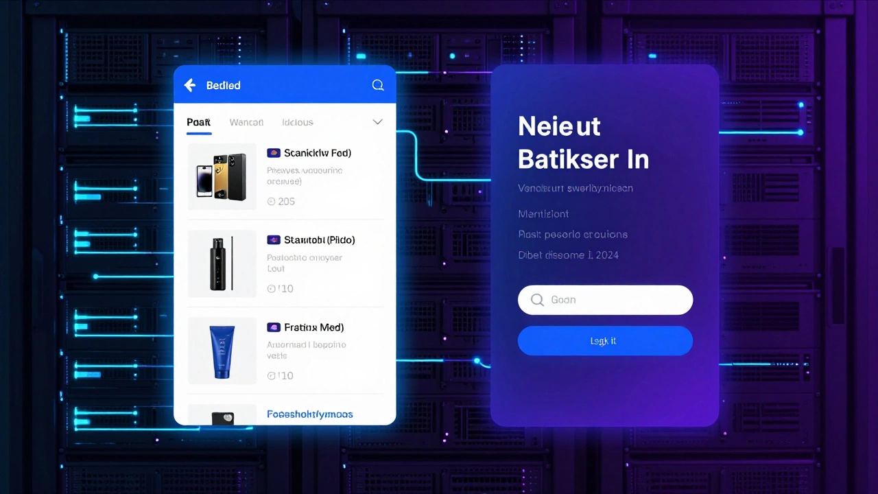 Dynamic content personalization shown for two users with server data flows in the background.