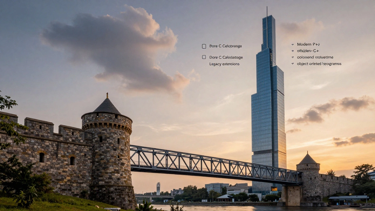Bridge connecting C legacy systems to modern C++ features
