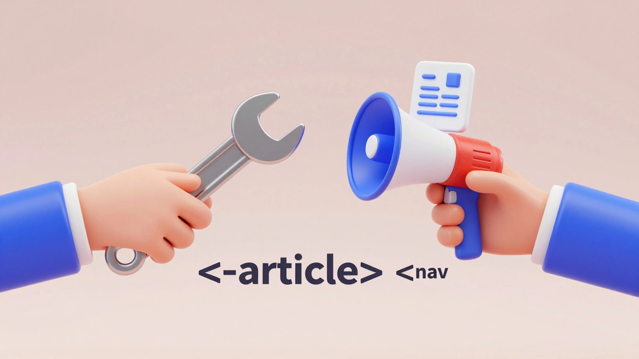 Abstract 3D render of developer and marketer collaborating on site structure.