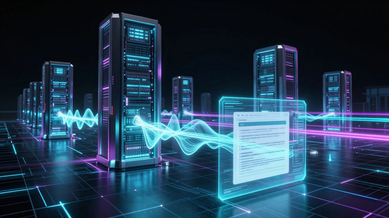 Abstract visualization of fast server-side data processing